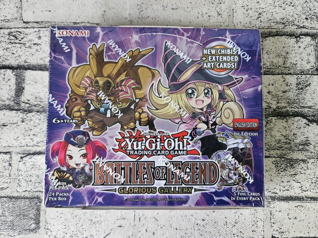 遊戯王の海外パック『Battles of Legend:Glorious Gallery(1st Edition)』EU版のパッケージ画像