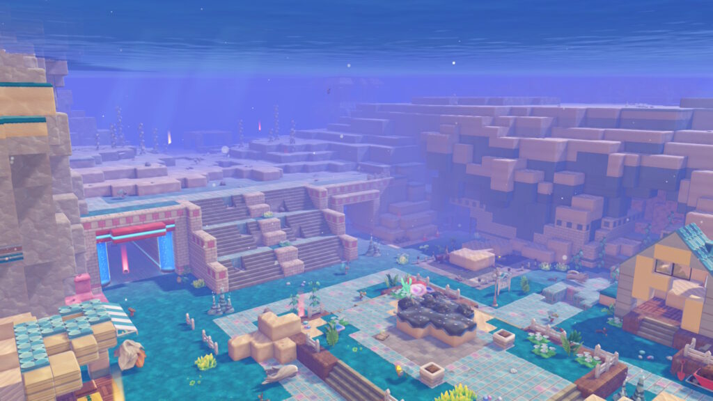 『ぽこ あ ポケモン』の有料追加コンテンツ第1弾『ブクブクうみぞこの街』の風景