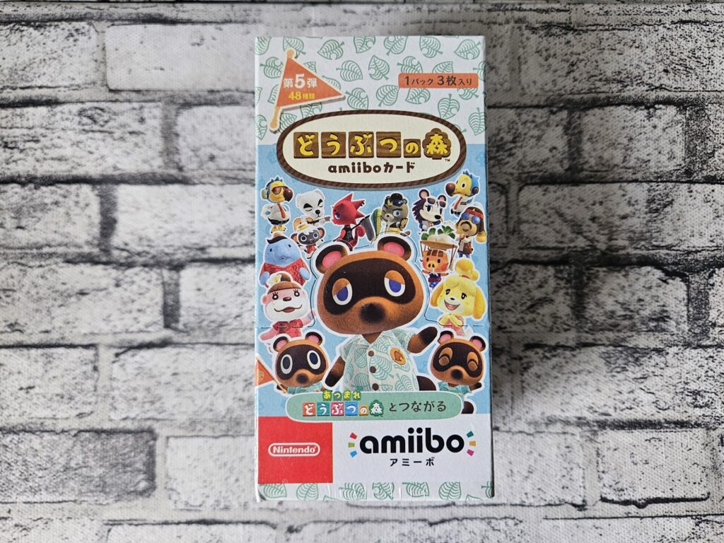 【amiiboカード】どうぶつの森 amiiboカード第5弾のBOXパッケージ