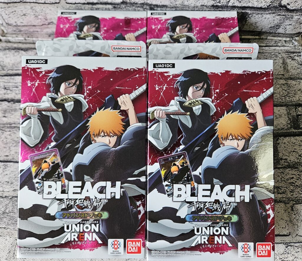 ユニオンアリーナの『アドバンスデッキ BLEACH 千年血戦篇』のパッケージ（4個）